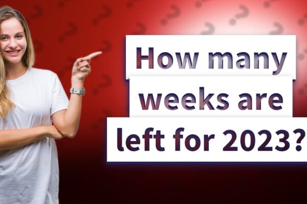 how many weeks left in 2023
